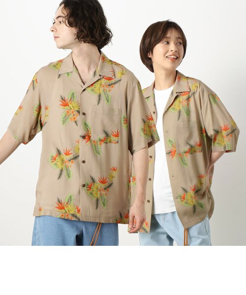 植物柄アロハシャツ | Purple&Yellow（パープルアンドイエロー）の通販 