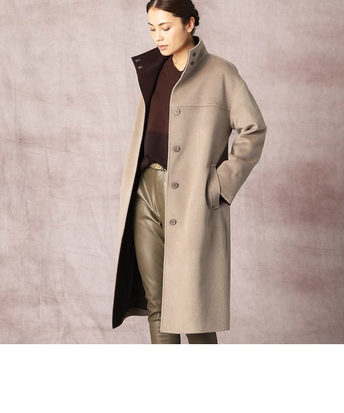 アンゴラウール スタンドカラービッグシルエットコート Comme Ca コムサ の通販 Mall