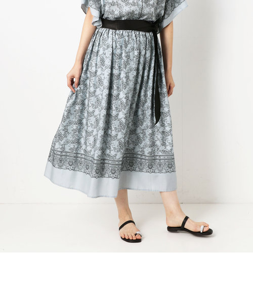 Sサイズ バンダナプリント ギャザースカート Comme Ca コムサ の通販 Mall