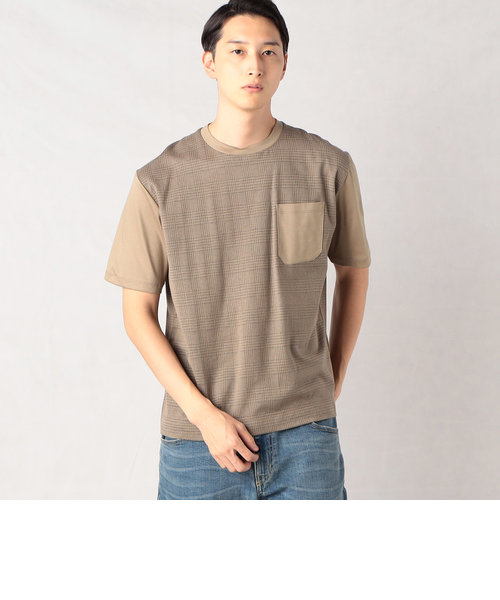 Triporous) グレンチェック ポケットTシャツ | COMME CA MEN（コムサ