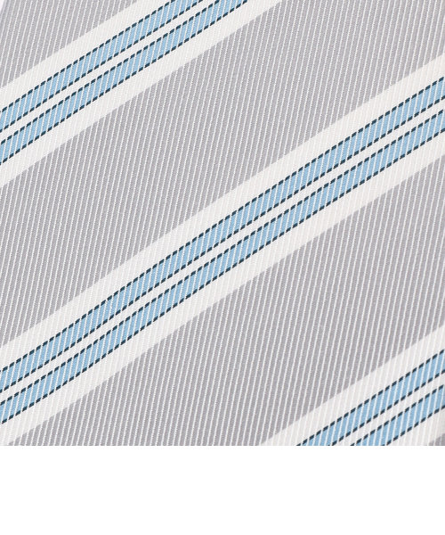 【色: ブルー】コムサイズム シルク100% バイカラーストライプ ネクタイ 4