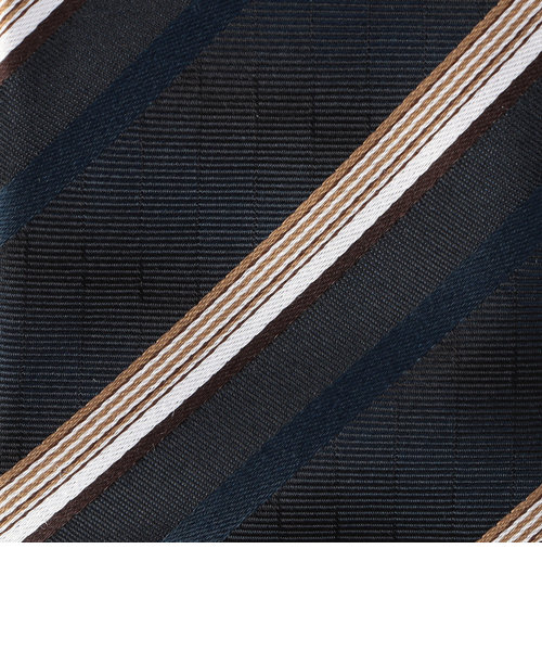 【色: ブルー】コムサイズム シルク100% バイカラーストライプ ネクタイ 4