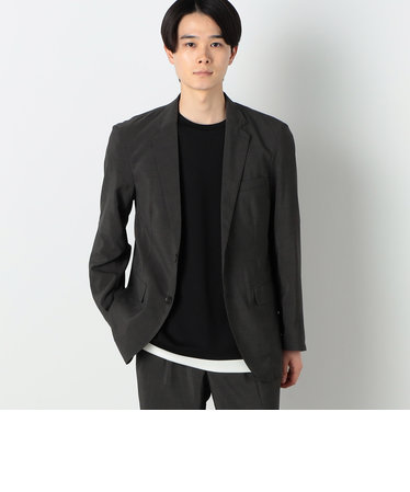 日本購入EPOCAセットアップノーカラーストレッチスーツ　デニム風大きいサイズ　人気 スーツ・フォーマル・ドレス