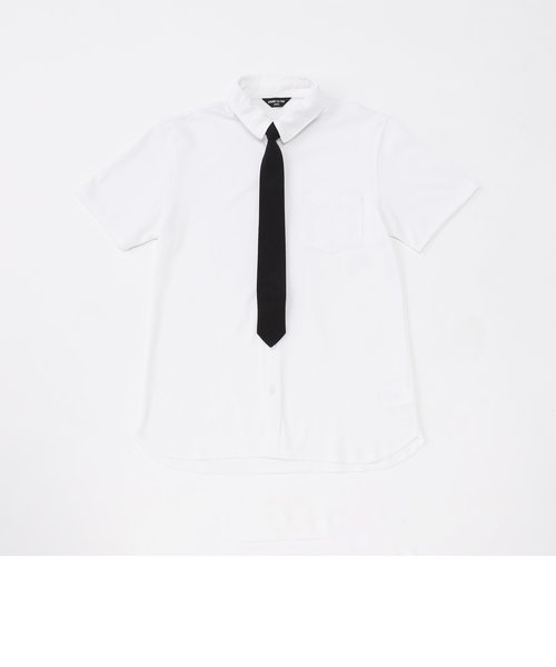 ネクタイ付き半袖シャツ(140-160cm)
