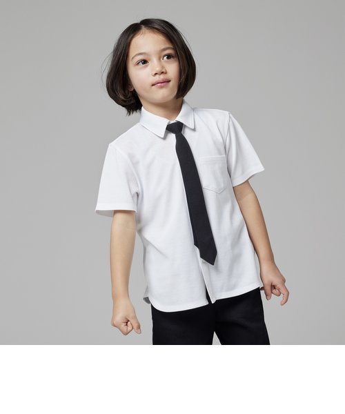 ネクタイ付き半袖シャツ(100-130cm)