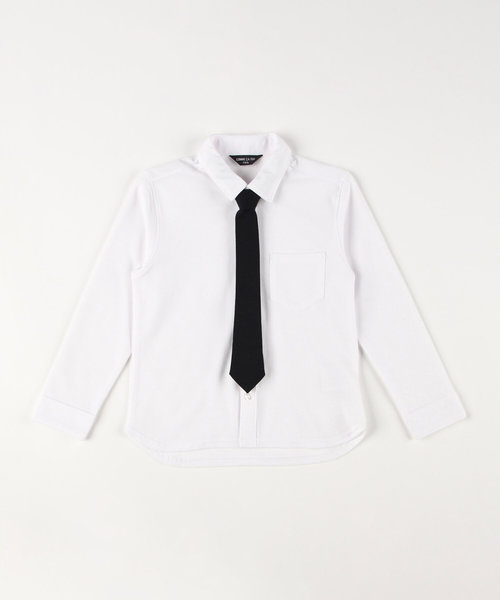 ネクタイ付き長袖シャツ (100～130cm)