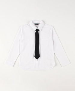 ネクタイ付き長袖シャツ (100～130cm)