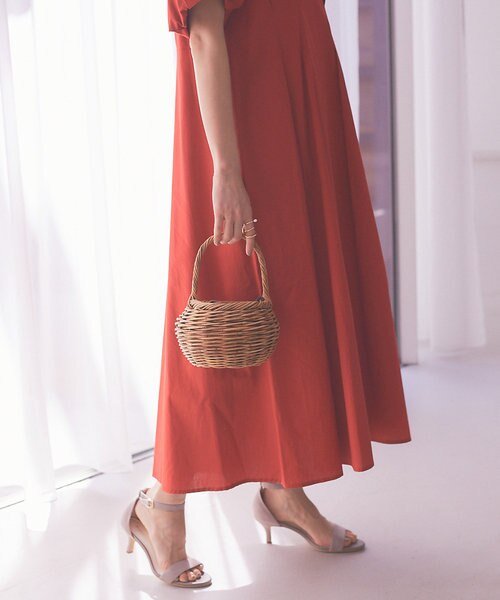 Mi Sesta 巾着付きミニかごバッグ Rouge Vif La Cle ルージュ ヴィフ ラクレ の通販 Mall