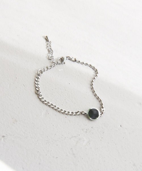 ユニセックス サークル パーツ デザイン ブレスレット Abahouse アバハウス の通販 Mall