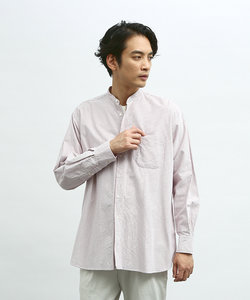 【Individualized shirts】別注 / ストライプ バンドカラー