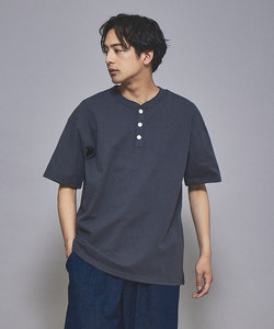 【グッドウェア】USAコットン ヘンリーネック ショートスリーブ Tシャツ