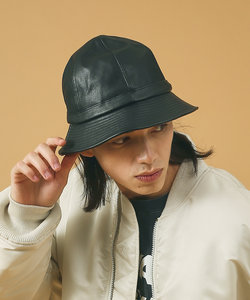 【RUBEN/ルーベン】FAKE LEATHER METRO HAT/レザーメト