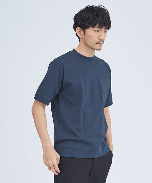 【リブ付】シルケット ポンチ 半袖 Tシャツ