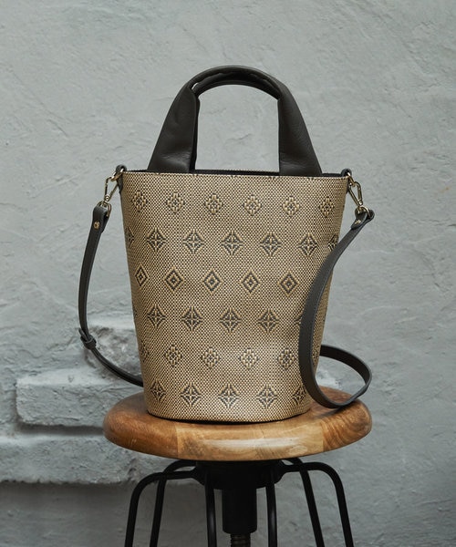 実用性のあるカゴバッグ］バケツ型2wayトートバッグ(CE-1331) | russet  