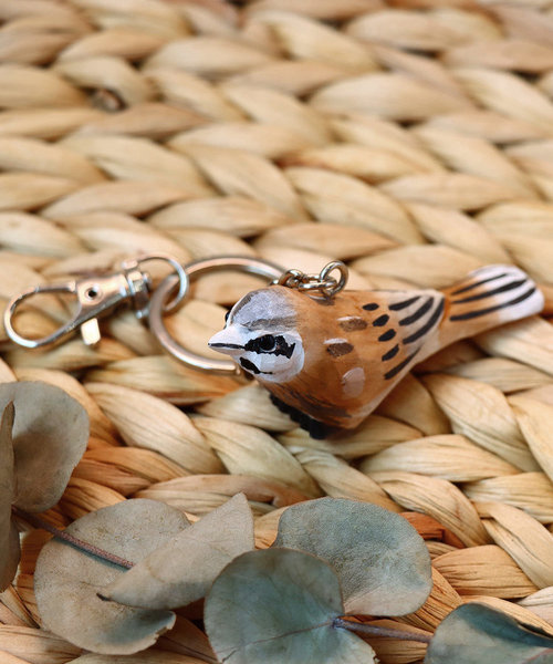 野鳥の会】木彫り野鳥キーホルダー（HOOJIRO） | salut!（サリュ）の通販 - u0026mall