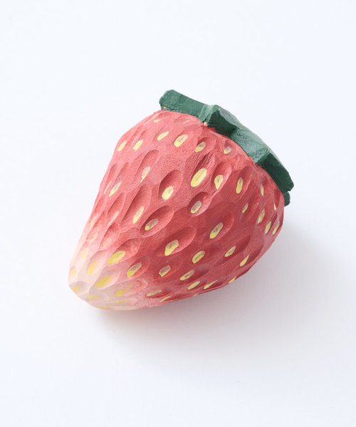Strawberry】木彫りいちご（ベージュレッド） | salut!（サリュ）の