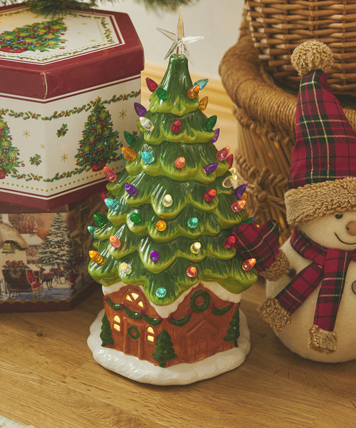 サリュ　陶器のクリスマスツリー