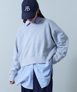 【WEB・一部店舗限定】クロップドビッグスウェット