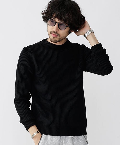 50 リブ クルー ネック ニット 人気のファッショントレンド