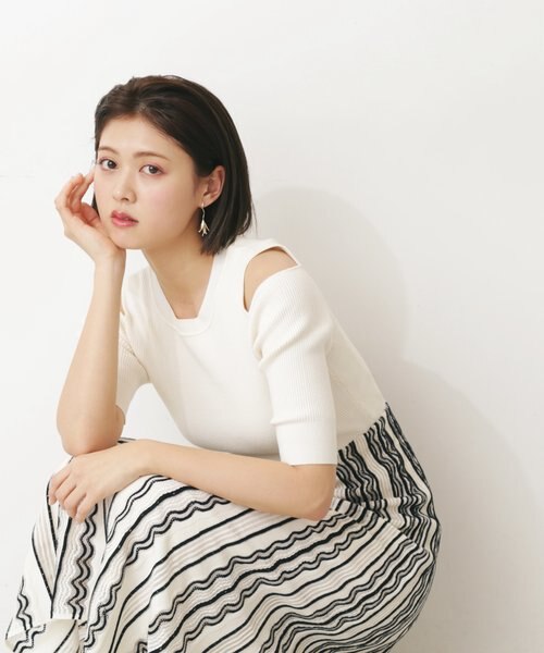 レーシーストライプニットワンピース | JILL by JILL STUART（ジルバイ 