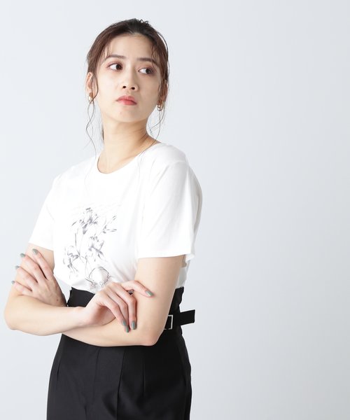 フラワーモチーフTシャツ | JILL by JILL STUART（ジルバイジル