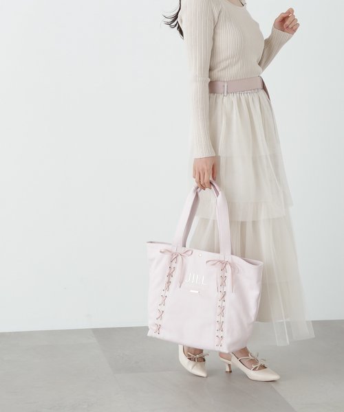 アニメ新品 JILL by JILLSTUART レースアップ バックパック ブラック リュック/バックパック