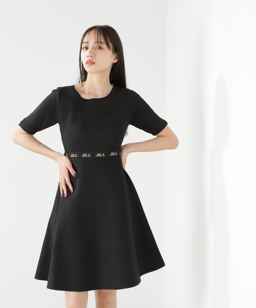 ロゴジャガードフレアミニニットワンピース | JILL by JILL STUART