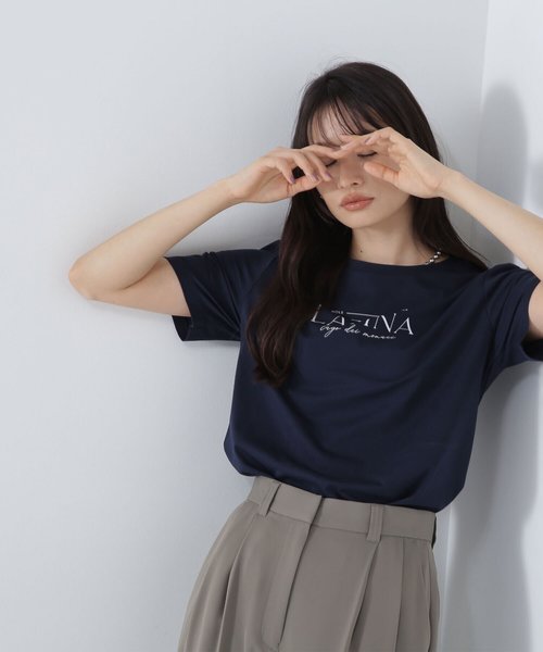 メタルプレートラティーナロゴTシャツ