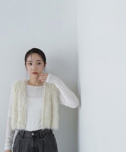 ベロアボートネックカットソー　24AW