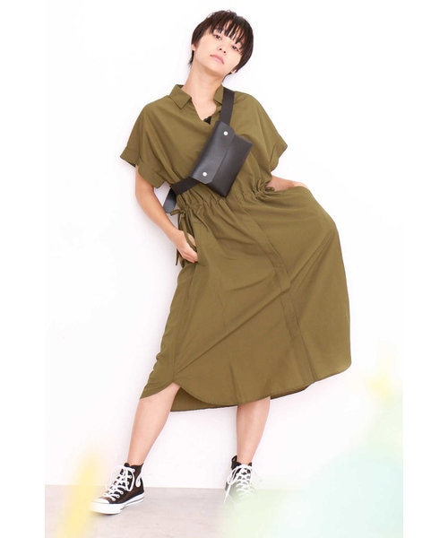秋に使える 大人顔 シックな上品ワンピース Mall