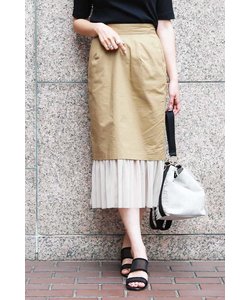 ◆裾レイヤードサファリタイトスカート