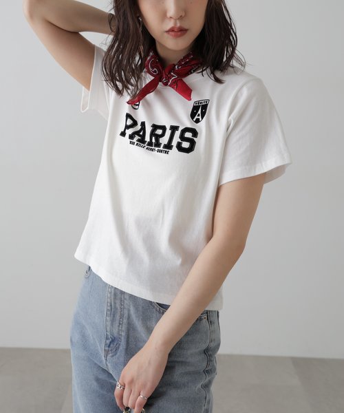 PARISプリントTシャツ