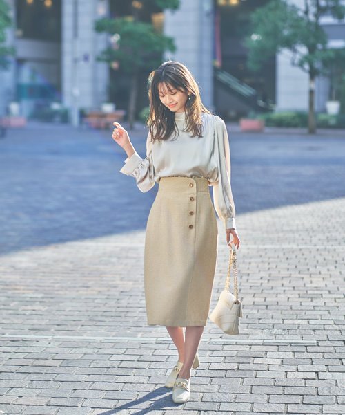 PROPORTION BODY DRESSING サイド釦タイトスカート 今季