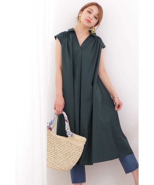 秋に使える 大人顔 シックな上品ワンピース Mall