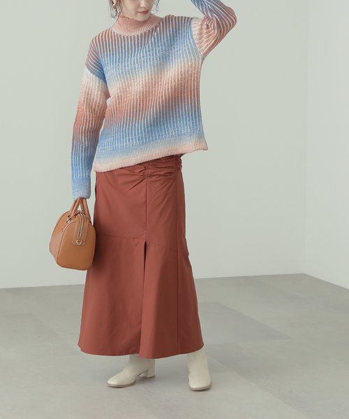 ギャザーフィットマーメイドロングスカート《S Size Line》 | N