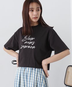 クロップドビッグロゴTシャツ