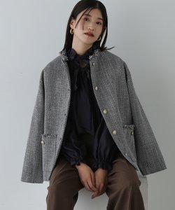 ノーカラーツイードブルゾン《WEB限定商品》《S Size Line》 24AW