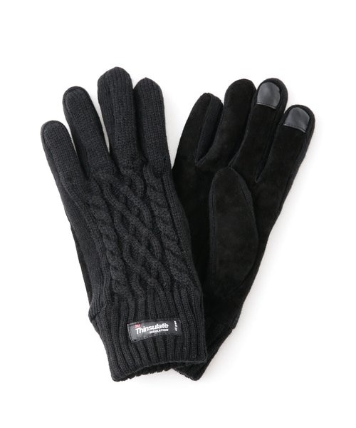 ｔｈｉｎｓｕｌａｔｅ ケーブル スウェード グローブ Nano Universe ナノ ユニバース の通販 Mall
