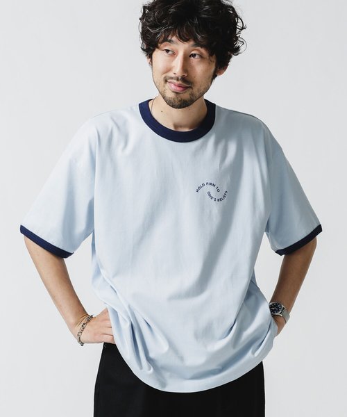 DOUBLE RL COMPANY ロゴプリント 半袖Tシャツ USA製 - Tシャツ