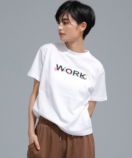 MUVEIL WORK／WORKプロントTシャツ | nano・universe（ナノ ...