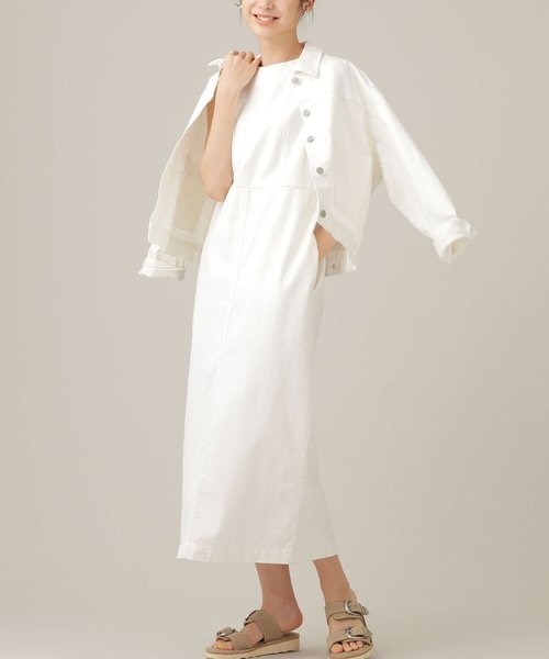 テンセルデニムワンピース ノースリーブ Nano Universe ナノ ユニバース の通販 Mall