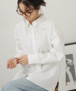LB.04／リネン混サイドスリットシャツ