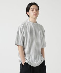 LB.03／細ピッチボーダーモックネックＴシャツ