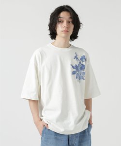 LB.04／フラワープリント刺繍Tシャツ