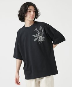 LB.04／フラワープリント刺繍Tシャツ