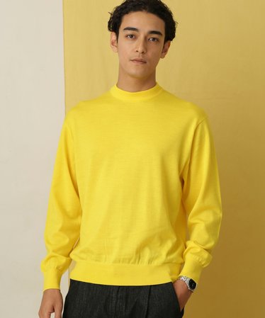 メンズのニット・セーター（イエロー/黄色）通販 | &mall（アンド