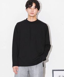 ストレッチスムースモックネックＴシャツ　長袖