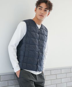 TAION／V-NECK BUTTON DOWN VEST