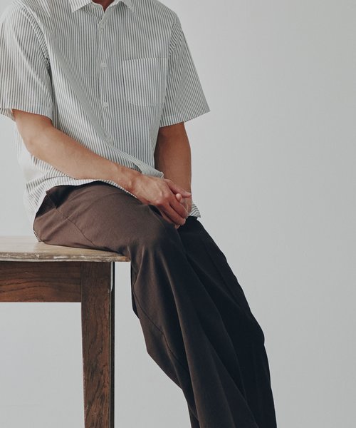 「ICE FLOW LINEN」バリエーションシャツ 半袖