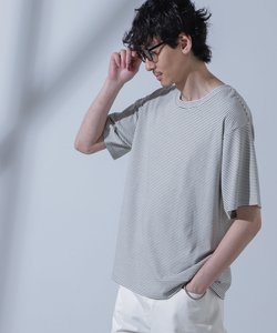 Anti Soaked(R)  汗染み防止 ピンボーダークルーネックTシャツ